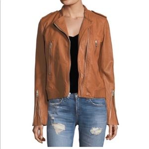 Rag & Bone Camel Lyon Leather Jacket. Size: 6